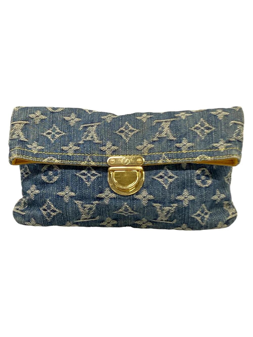 Louis Vuitton Blue Denim Pouch #368661L13B